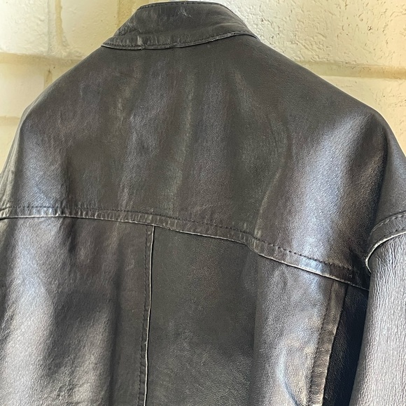 Black Rivet Black Genuine Leather Jacket | Size Extra Large - Picture 13 of 13